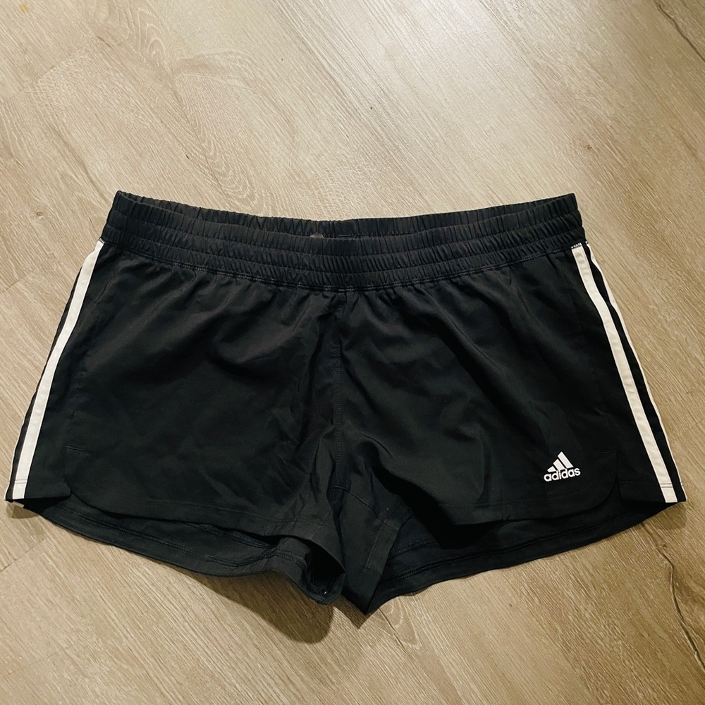 Adidas AEROREADY Black 3-Stripes Athletic Shorts – Size L